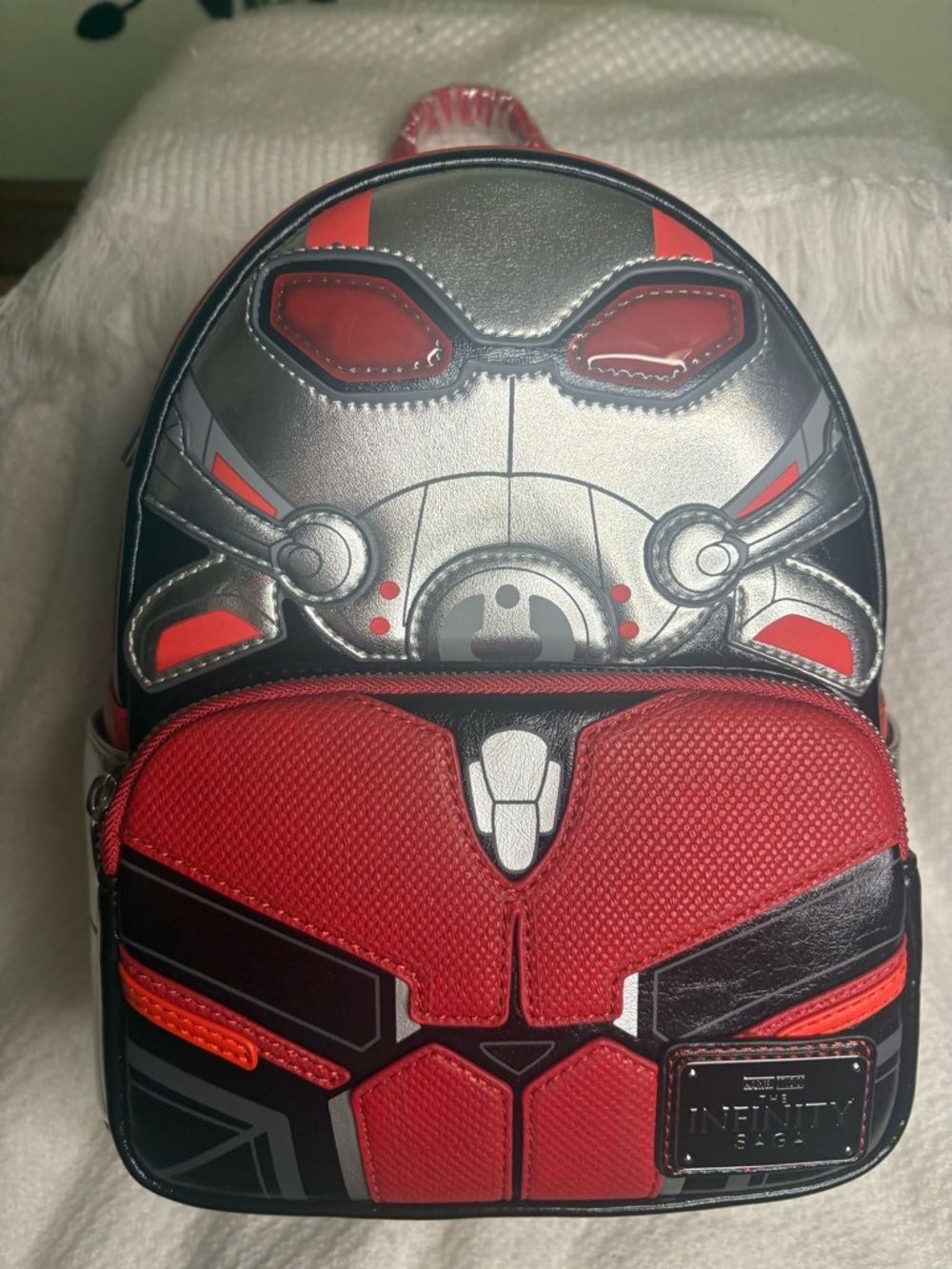 Loungefly Red and Silver Ant-Man Mini Backpack